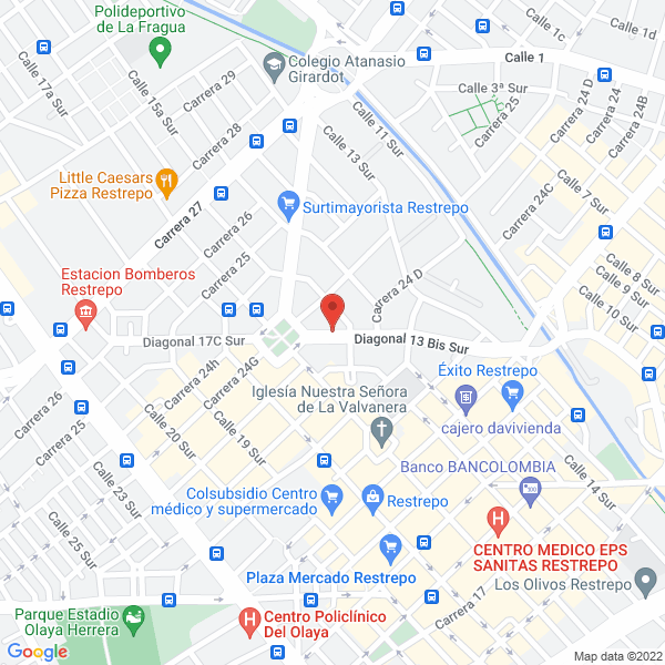 Mapa de Fumigaciones Exito Ltda.