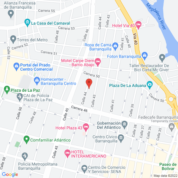Map of Fundación Movimiento De Las Hermandades Del Trabajo Centrodiocesano Abundio Garcia Roman