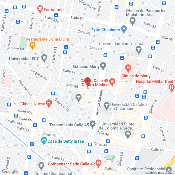 Mapa de Fundación Casa Juridica
