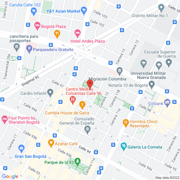 Mapa de Fundación Cinda