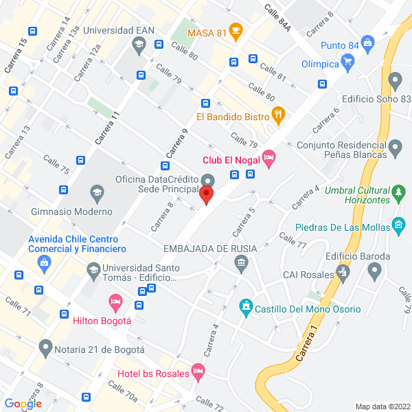 Mapa de Fundación Colombiana De Rehabilitación
