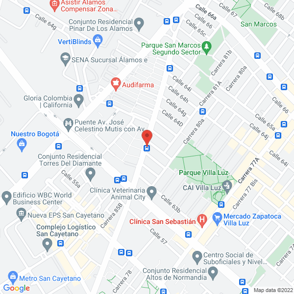 Mapa de Fundaciòn Educativa Tecnològica Aeronàutica