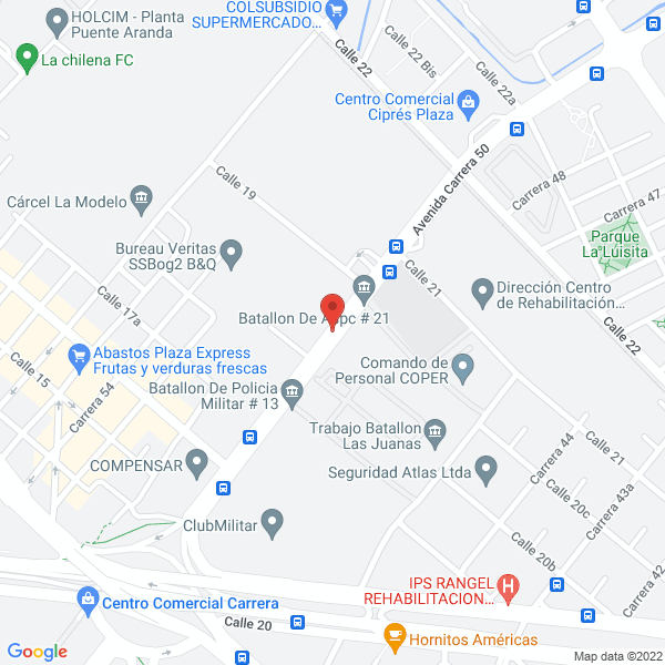 Mapa de Ejecutivos Rent A Car
