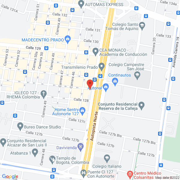 Mapa de Ferrogases Del Prado S.A.S.