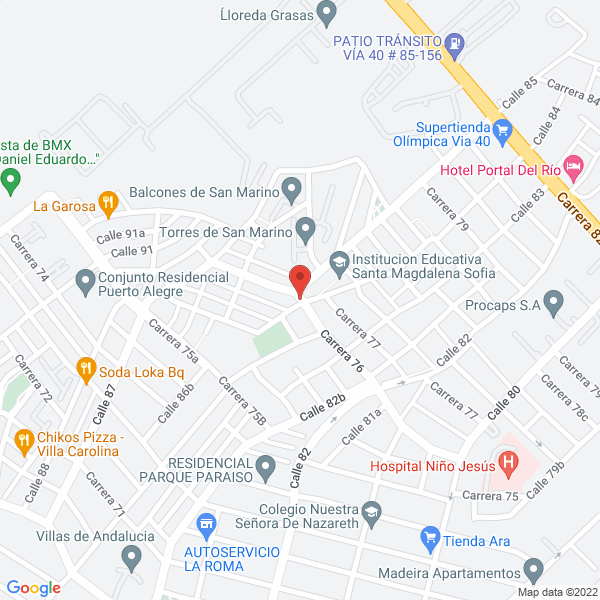Map of Ferrromateriales La Reforma