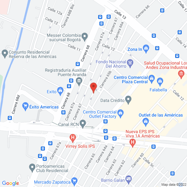 Mapa de Fg Ingenieros Ventilación Industrial Y Comercial