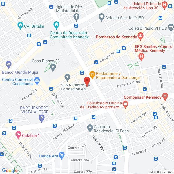 Mapa de F & B Carga Y Logística S.A.S.