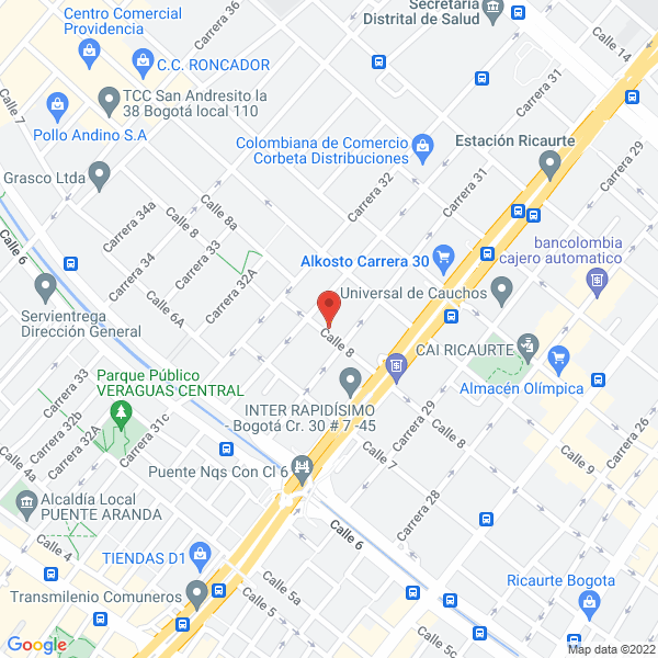 Mapa de Fábrica De Lámparas Halógenas