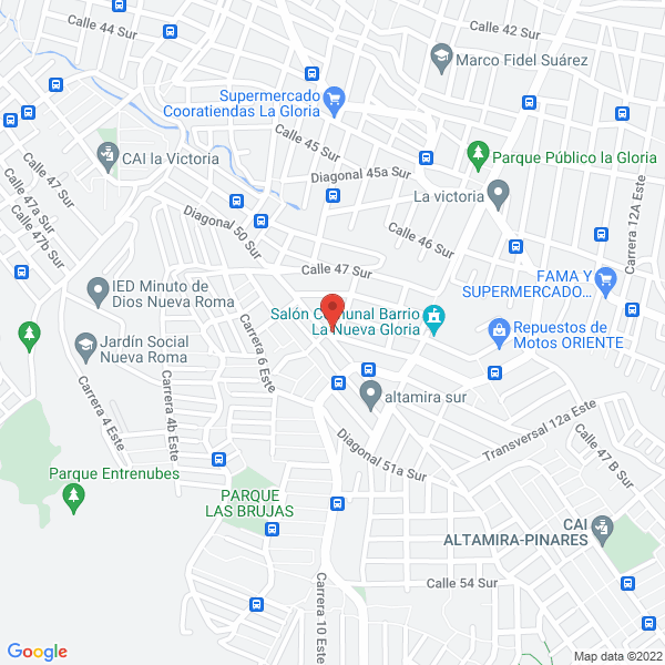 Mapa de Fábrica De Productos Alimenticios Méndez Guerrero