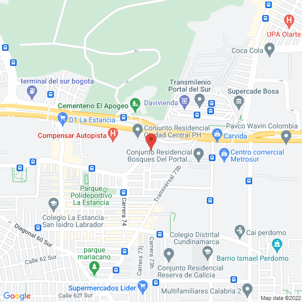 Mapa de Fábrica De Yesos El Vencedor Ltda.
