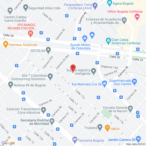 Mapa de Fevacol Ltda.