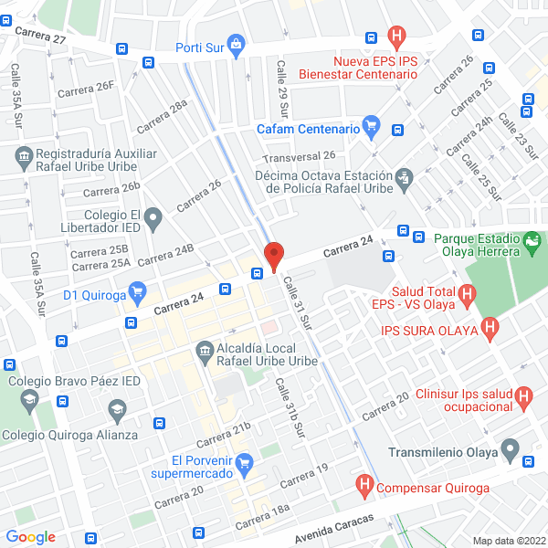 Mapa de Floristería Niko