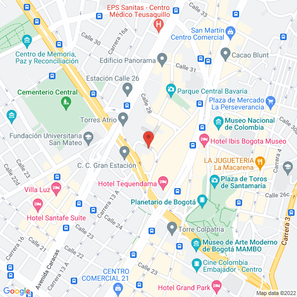 Mapa de Fondo Nacional De Garantías S.A.