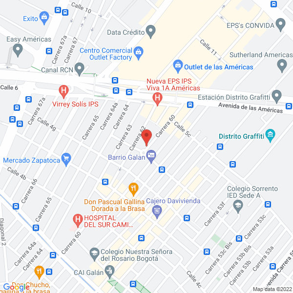 Mapa de Footex S.A.S.