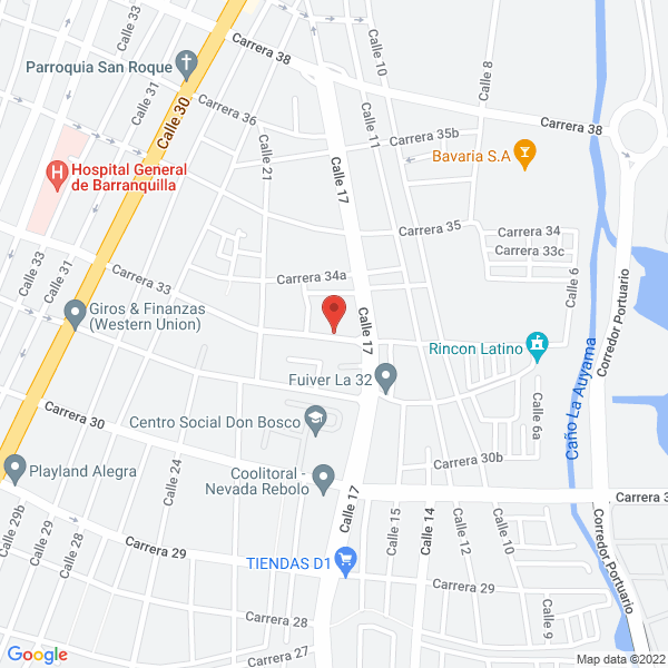 Map of Gavassa & Cía. Ltda.