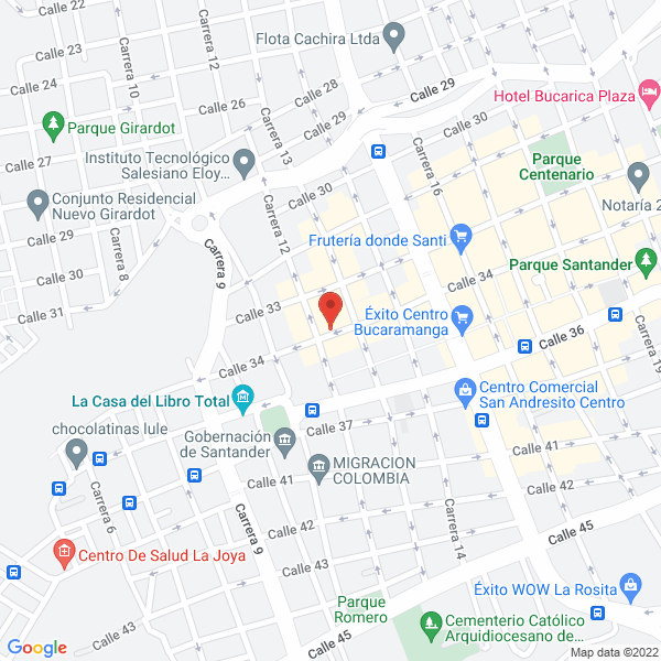 Map of Gaviria Bautista Eduardo
