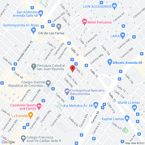 Mapa de Gaxoleum De Colombia S.A.