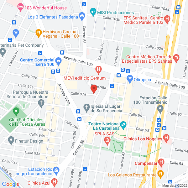Mapa de Gcsi Grupo Colombiano De Seguridad Integral Advisegar Ltda. Seguridad Privada