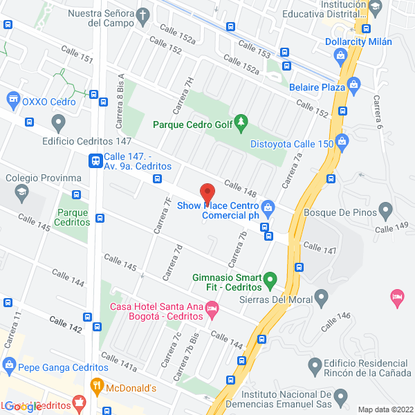 Mapa de Genproducts Company S.A.S.