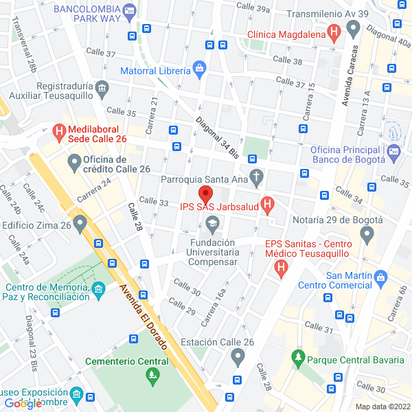Mapa de G V A Ingeniería S.A.S.