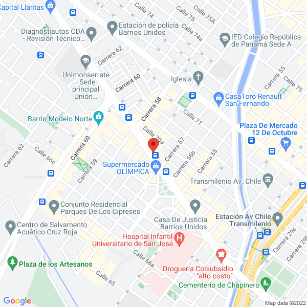 Mapa de Gómez Laureano
