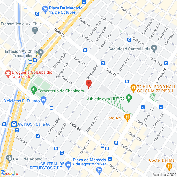 Mapa de G2 Editores S.A.S