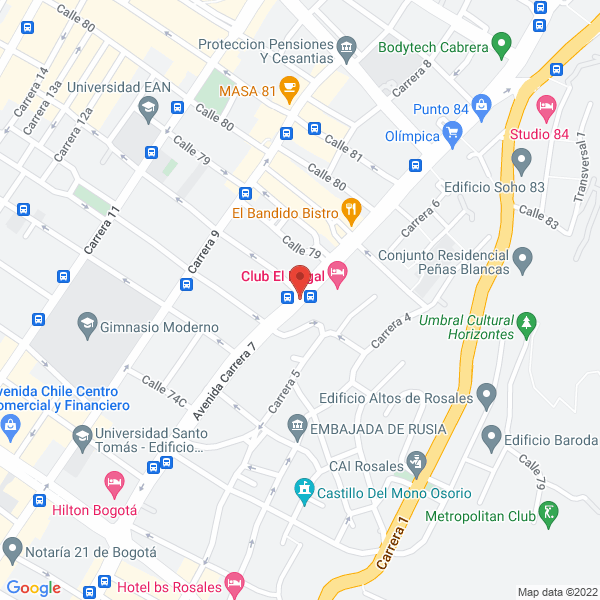Mapa de El Caserito Lunch