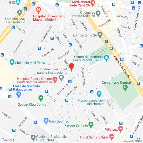 Mapa de El Club De Los Colores