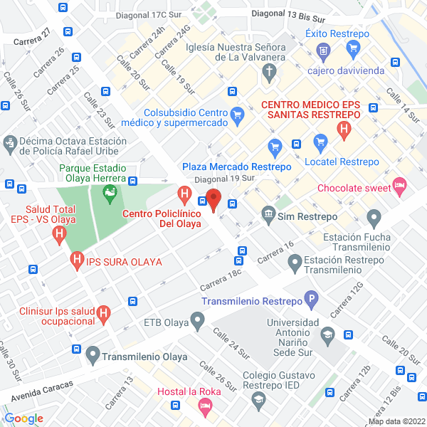 Mapa de Ferretería Del Restrepo