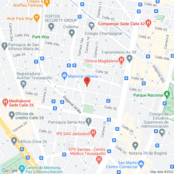 Mapa de Fundación Tecnológica De Madrid