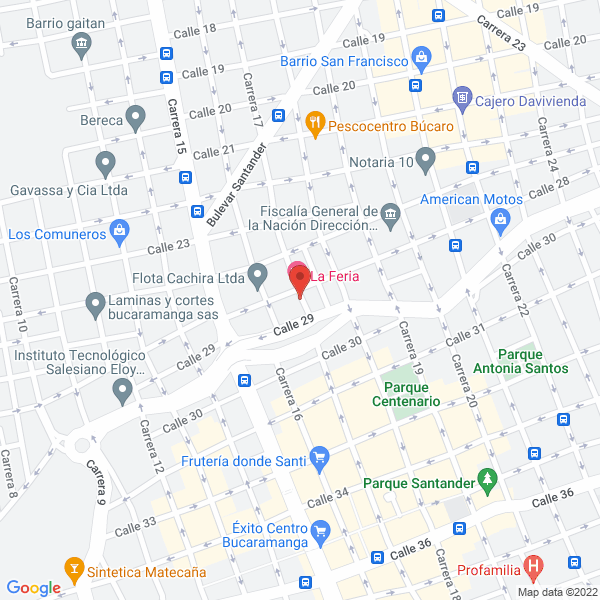 Map of Fundación Terapéutico Sueños Y Realidades