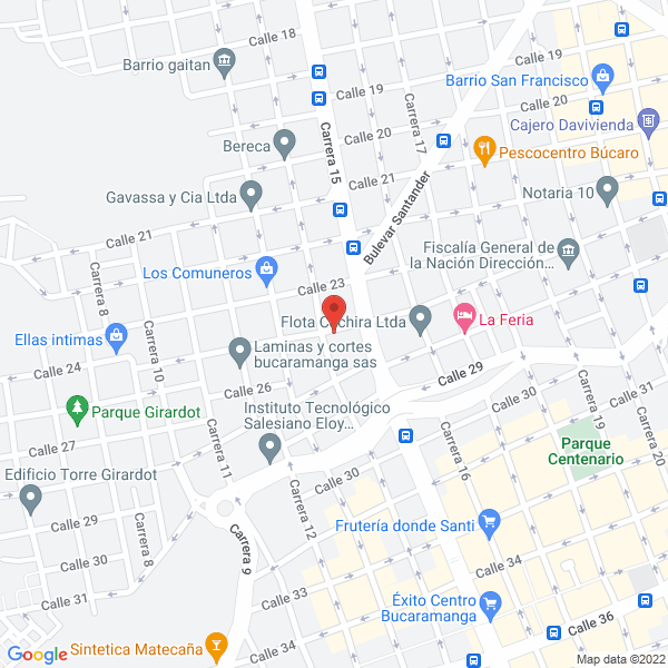 Map of Fundiciones El Nuevo Cóndor