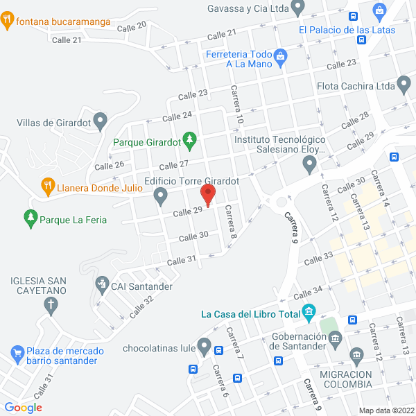 Map of Furgones De Colombia