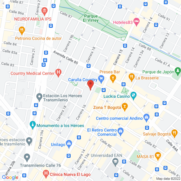Mapa de Gaviria Carvajal Juan Guillermo