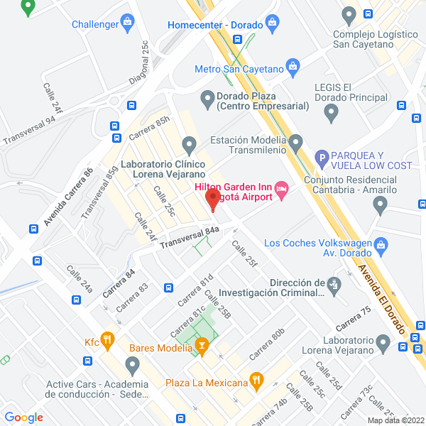Mapa de Agencia De Aduanas Geocarga De Colombia Ltda. Nivel 2