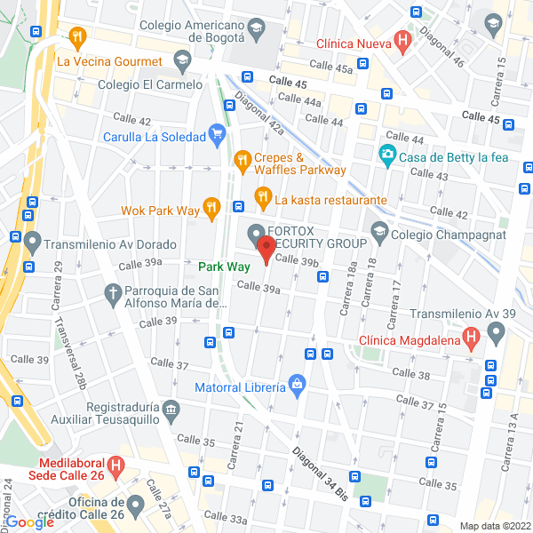 Mapa de Geoperforaciones S.A.S.