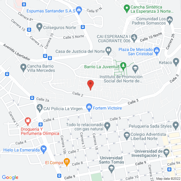 Map of German Giron Galeria Fotografica