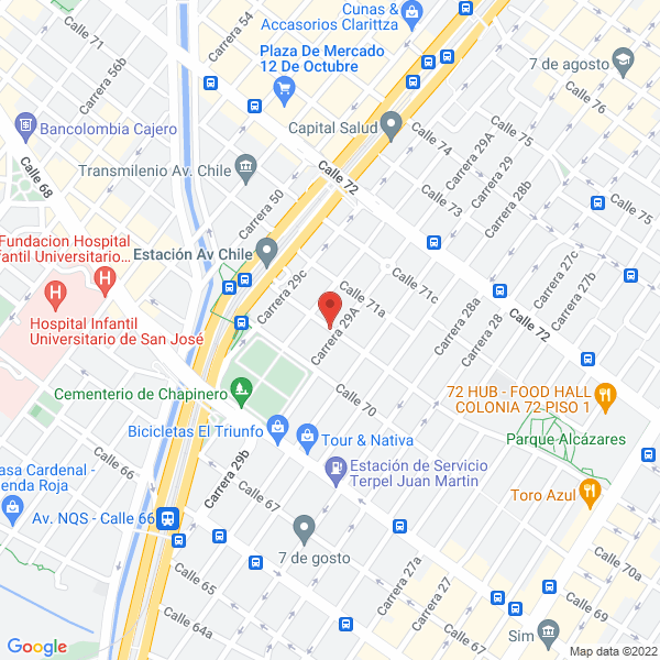 Mapa de Global Gráfico Impresores Ltda