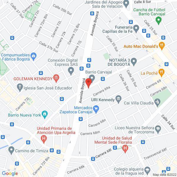 Mapa de G.C Inversiones S En C.