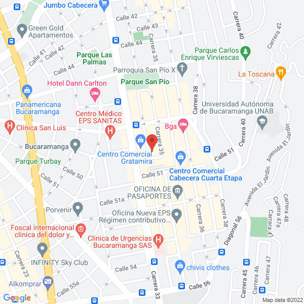 Map of G.O.T. Seguridad