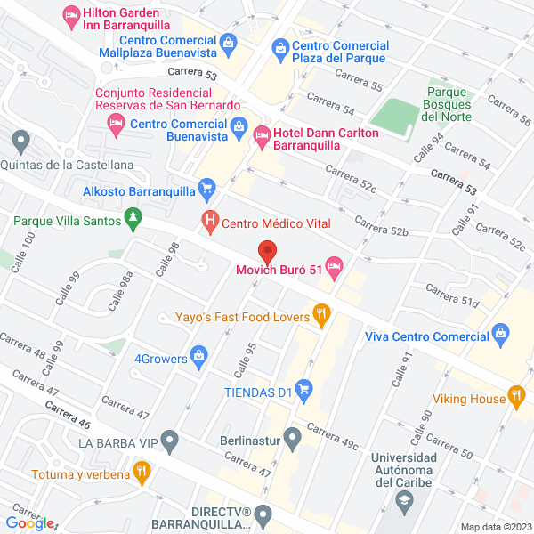 Map of Gabriel Llinás Tirado