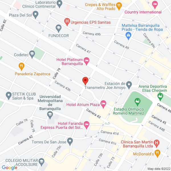 Map of Galería Y Marquetería Anwik'S