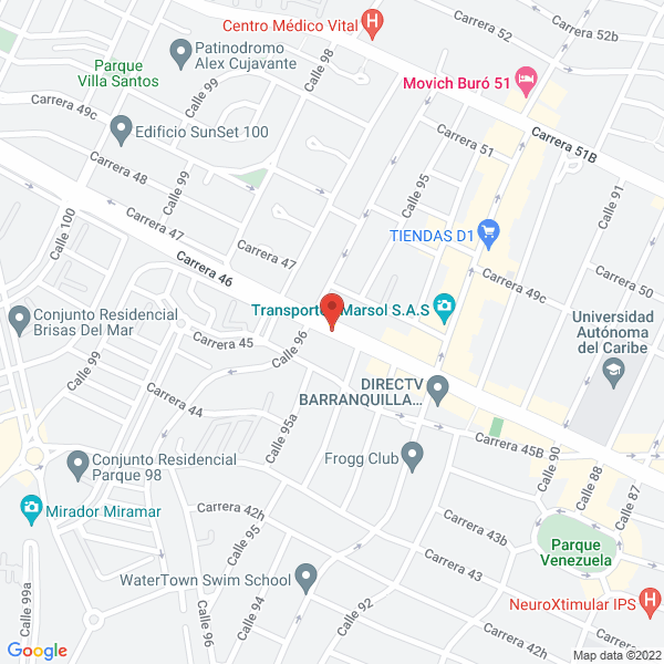Map of Galeria Y Marqueteria Botero