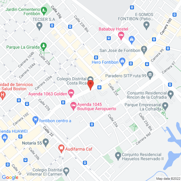 Mapa de Friotransandina Ltda.