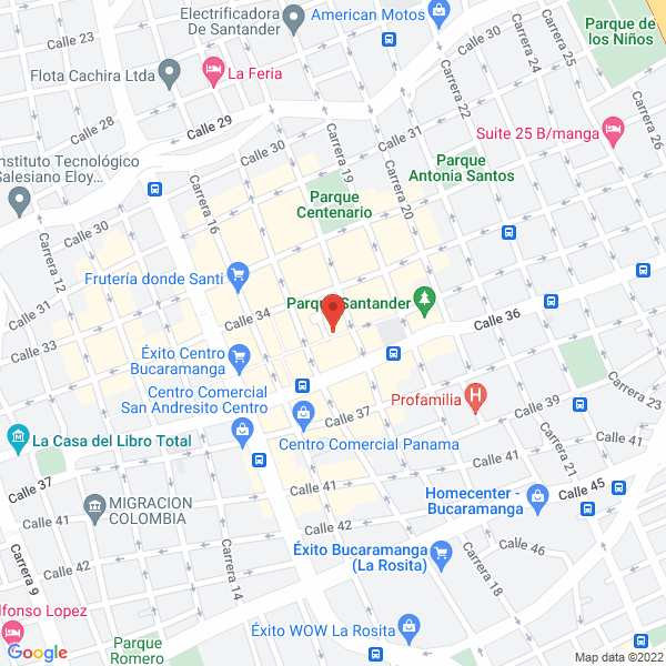 Map of Gómez Guarín & Asociados Abogados