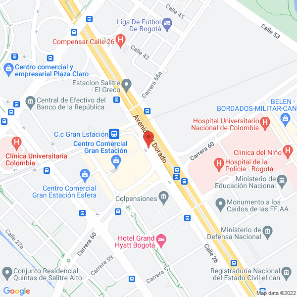 Mapa de Centro Comercial Gran Estación
