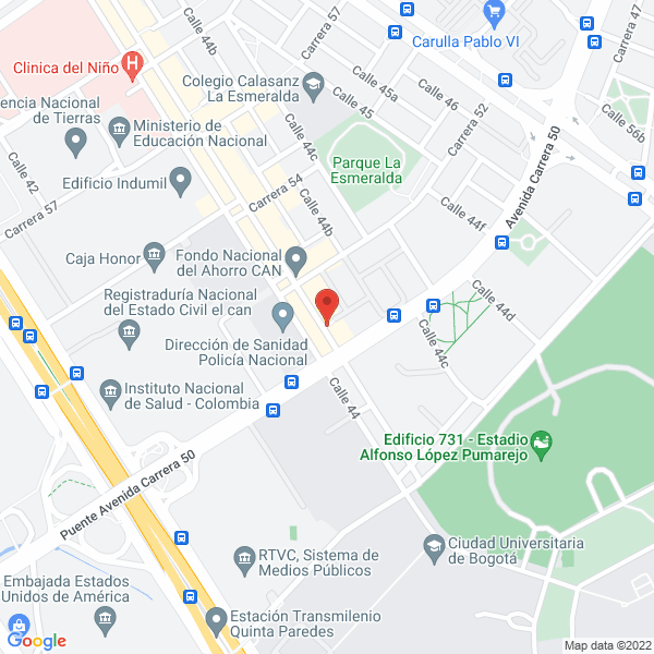 Mapa de Granados Y Condecoraciones S.A.S.