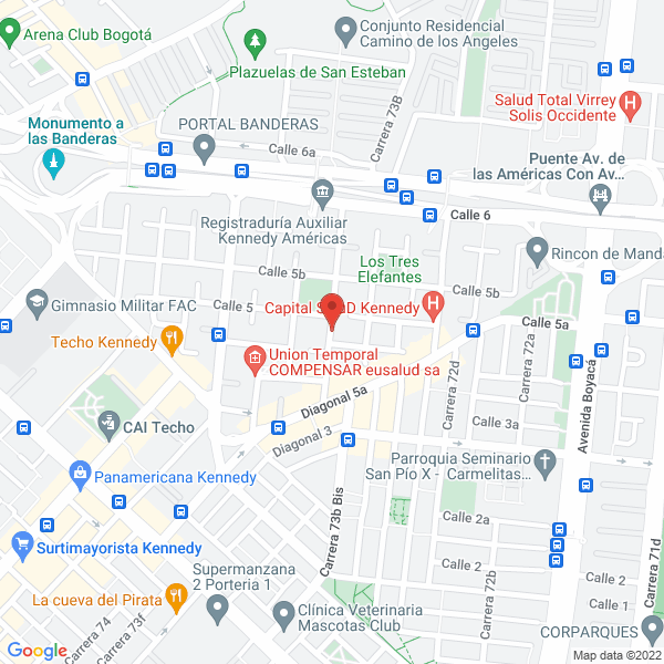 Mapa de Empresa De Vigilancia Pegaso Ltda