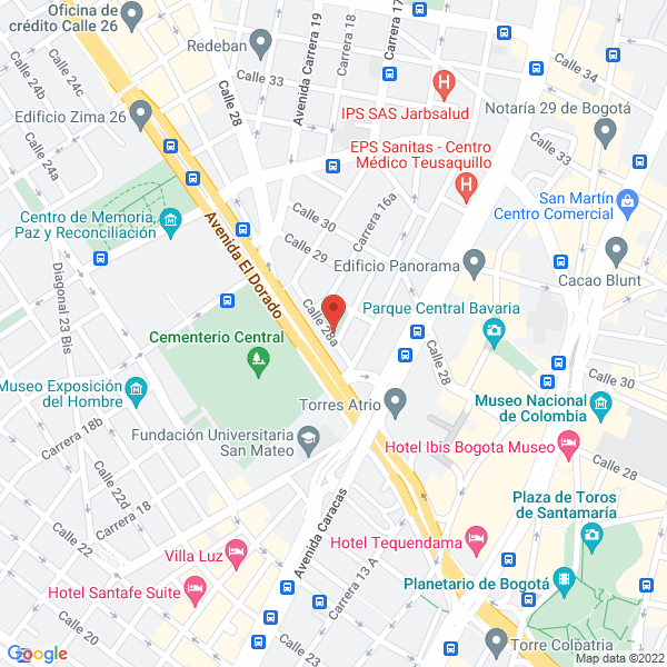 Mapa de En Linea Editores S.A.S.