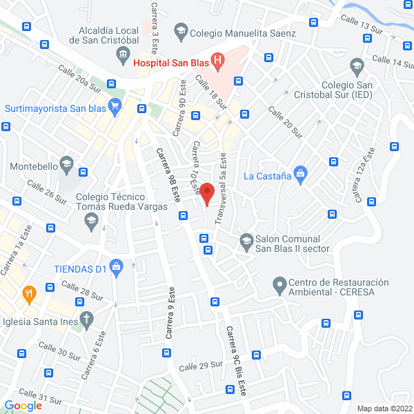 Mapa de Enchapes Y Construcciones J R S.A.S.